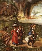 Albrecht Durer Lot Fleeing with his Daughters from Sodom Spain oil painting artist